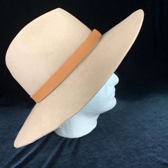 Fantastic Gigi Pip Womens XL Wide Brim Fedora Hat Beige Australian Wool Felt main image 10